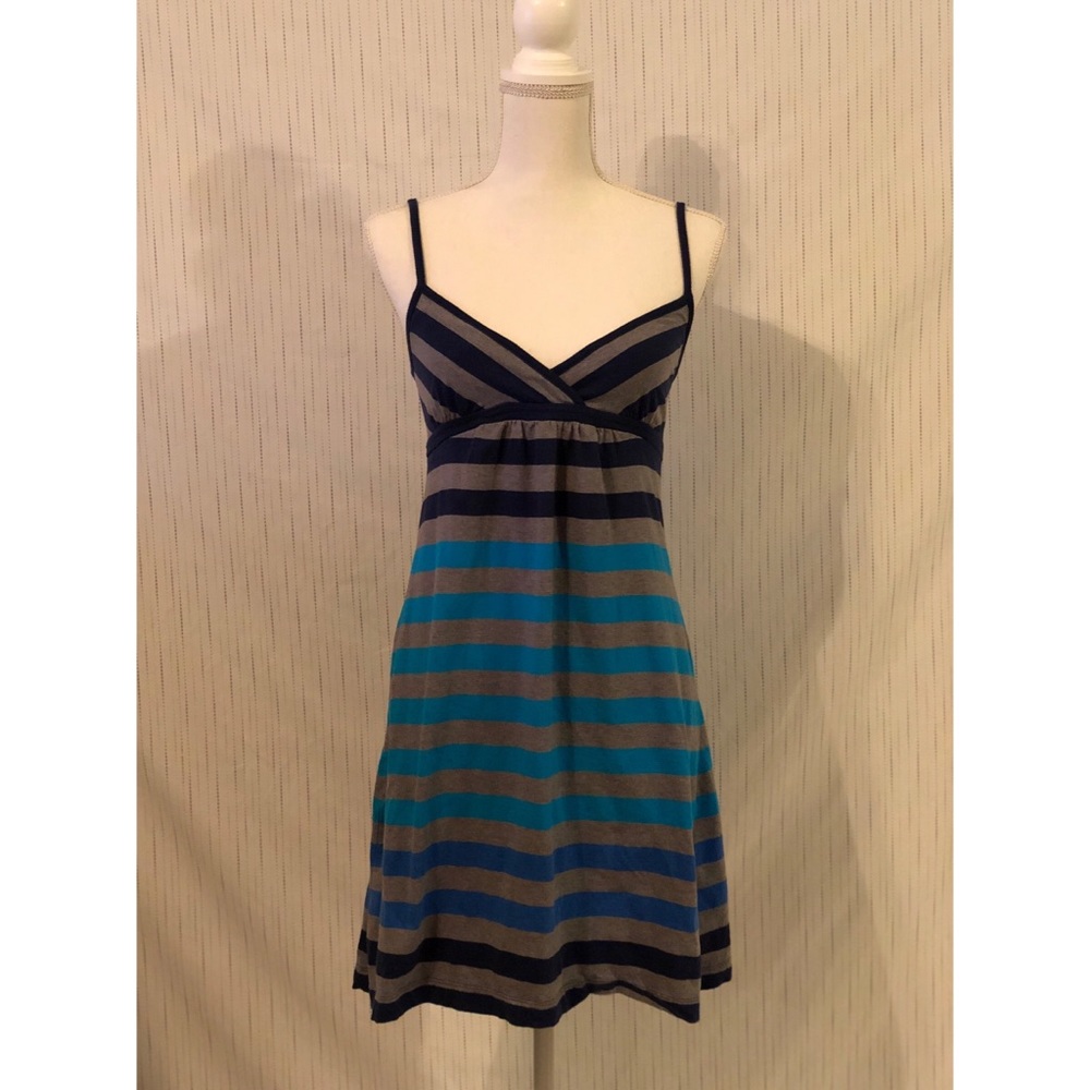 Striped spaghetti strap dress